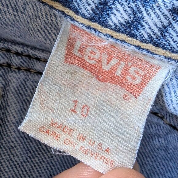 Levi's Vintage 80s Stonewash Grunge Jeans Brown Tab Made USA Women's Sz 10 - Picture 8 of 13